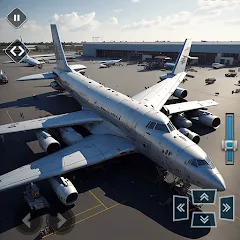 Взломанная Real Plane Flying Simulator  [МОД Бесконечные монеты] - полная версия apk на Андроид