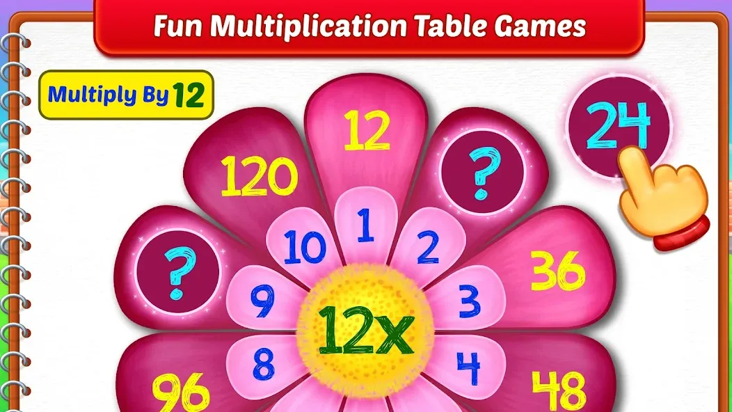 Kids Multiplication Math Games  [МОД Бесконечные деньги] Screenshot 4