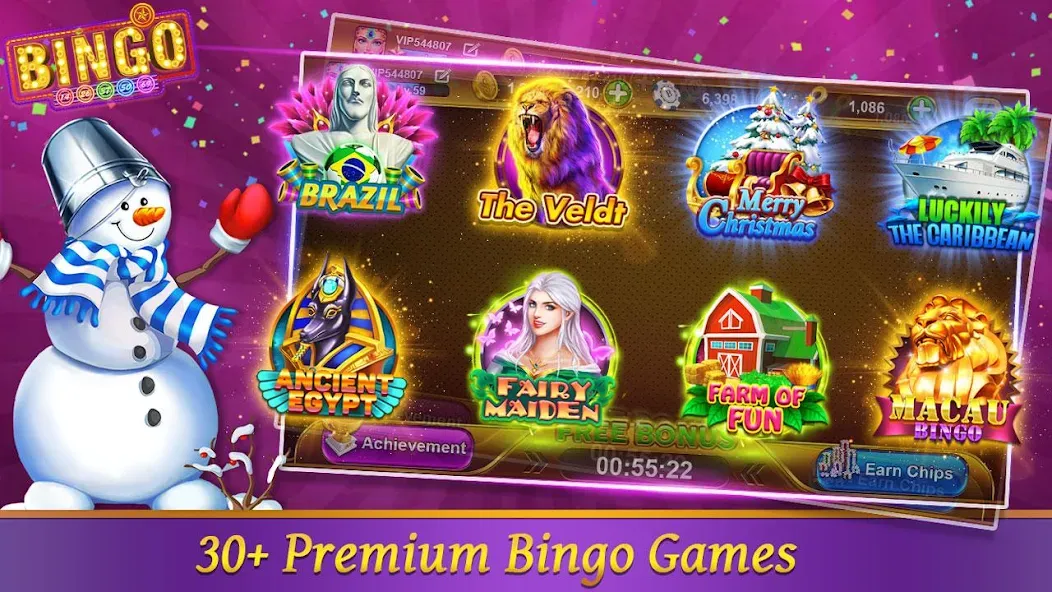 Bingo Happy HD - Bingo Games (Бинго Хэппи ХД)  [МОД Бесконечные деньги] Screenshot 1