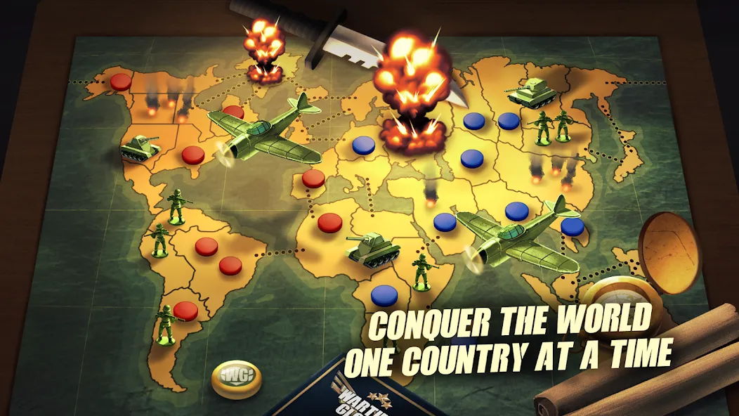 Risk of War - Wartime Glory  [МОД Unlocked] Screenshot 2