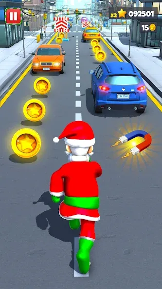 Xmas Santa Surfer Running Game (Ксмас Санта Серфер Раннинг Гейм)  [МОД Mega Pack] Screenshot 2