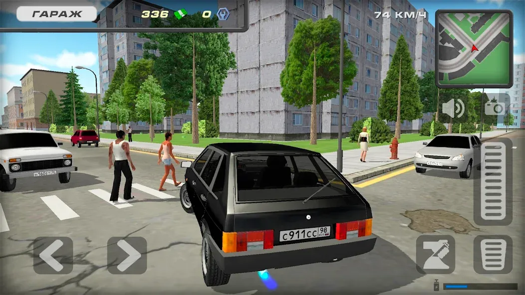 Lada 2109 Russian Car Driver  [МОД Menu] Screenshot 2