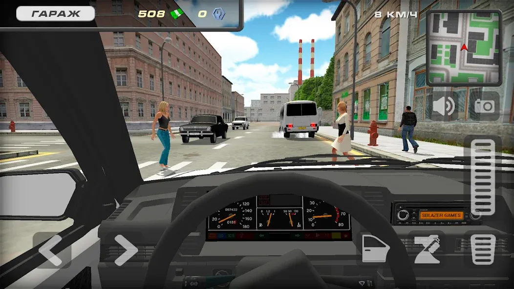 Lada 2109 Russian Car Driver  [МОД Menu] Screenshot 4