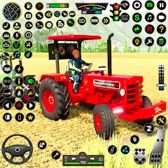 Скачать взломанную Indian Tractor Simulator Games  [МОД Mega Pack] - стабильная версия apk на Андроид