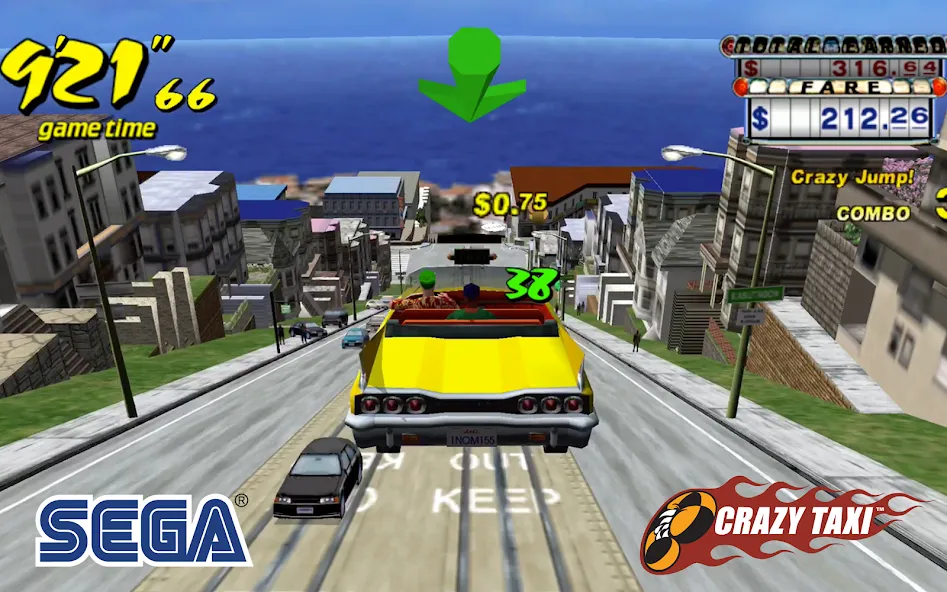 Crazy Taxi Classic (Крейзи Такси Классик)  [МОД Бесконечные деньги] Screenshot 4