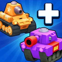 Взломанная Merge Tanks - Battle Game (Мердж Танкс)  [МОД Бесконечные монеты] - последняя версия apk на Андроид