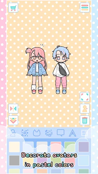 Pastel Friends : Dress Up Game  [МОД Menu] Screenshot 2