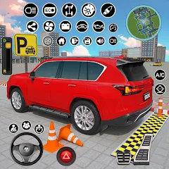 Скачать взломанную Real Car Parking : Prado Games  [МОД Бесконечные деньги] - полная версия apk на Андроид