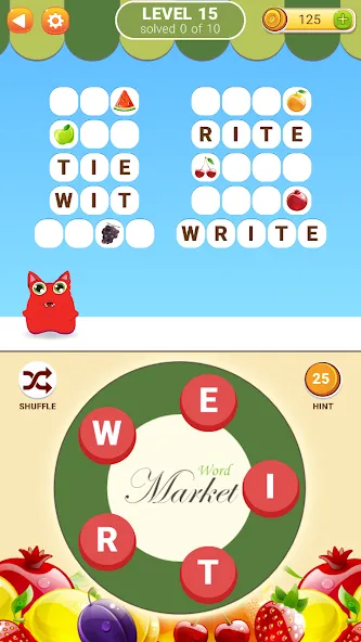 Word Market  [МОД Много монет] Screenshot 2