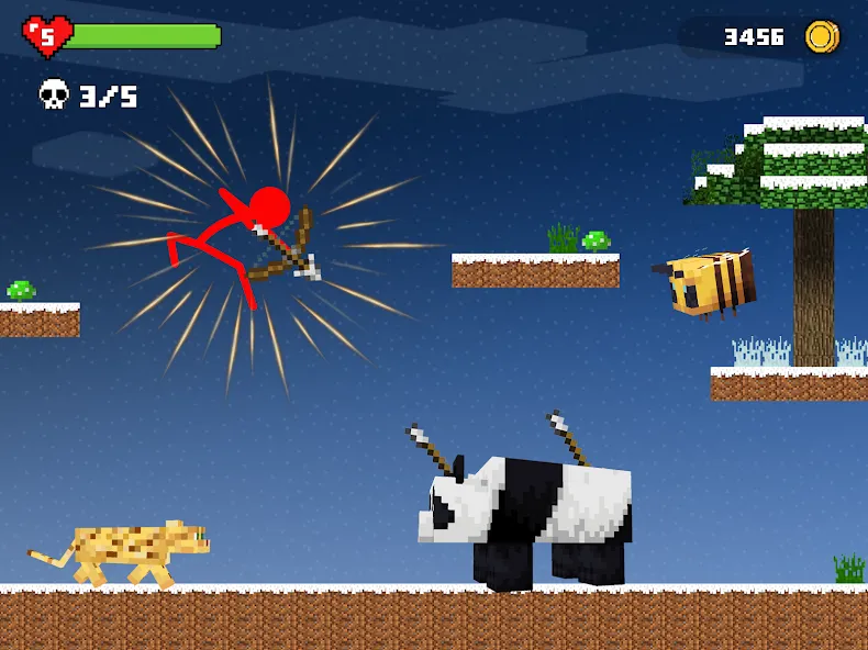 Stick-man Battle - Craft World  [МОД Бесконечные деньги] Screenshot 5