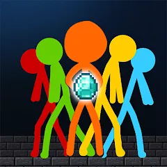 Взлом Stick-man Battle - Craft World  [МОД Бесконечные деньги] - последняя версия apk на Андроид