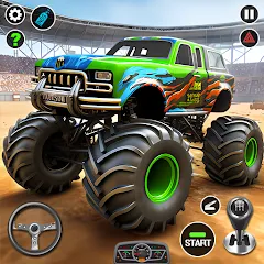 Взлом 4x4 Monster Truck Racing Games (Монстр Трак Гонки игры)  [МОД Unlimited Money] - полная версия apk на Андроид