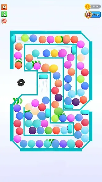 Bounce and pop - Puff Balloon  [МОД Бесконечные деньги] Screenshot 3