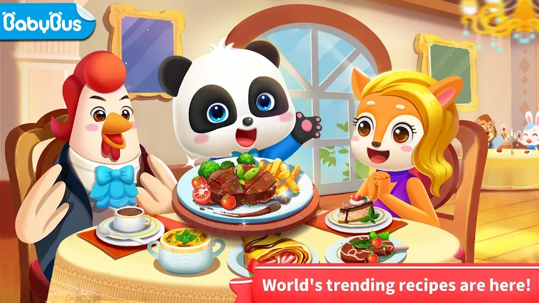 Little Panda's World Recipes  [МОД Много монет] Screenshot 1