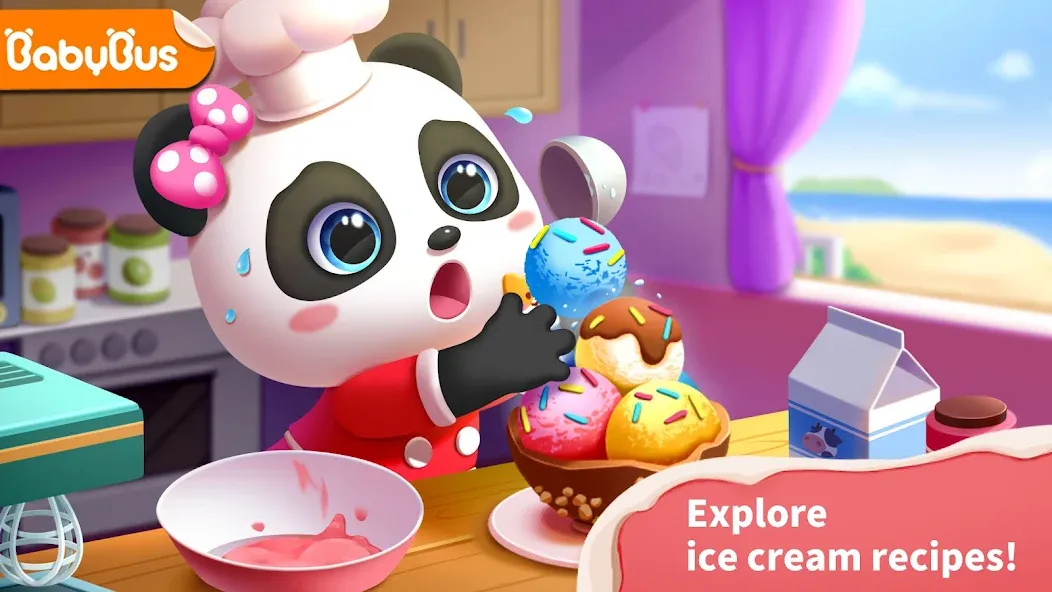 Baby Panda’s Ice Cream Shop  [МОД Unlocked] Screenshot 1