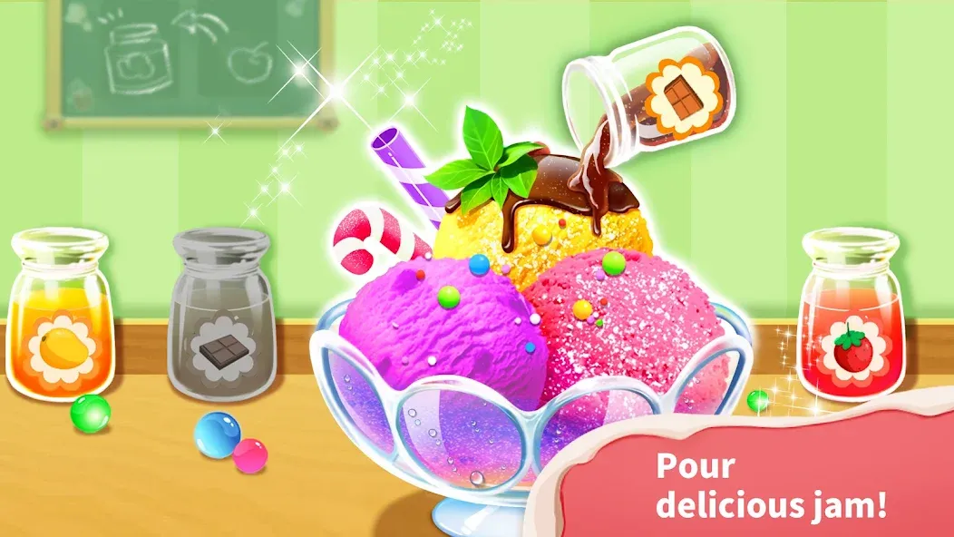 Baby Panda’s Ice Cream Shop  [МОД Unlocked] Screenshot 2