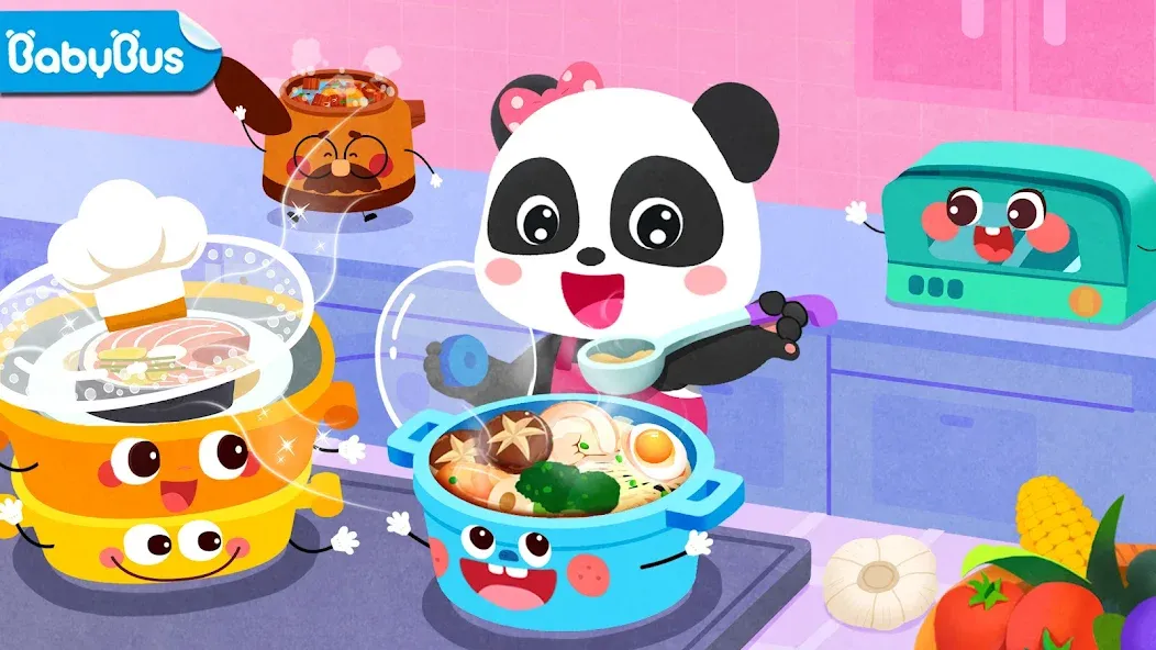 Baby Panda's Kitchen Party  [МОД Много денег] Screenshot 1