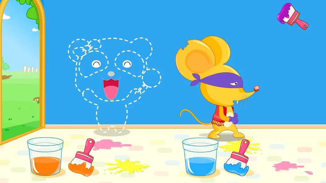 Baby Panda's Color Mixing  [МОД Все открыто] Screenshot 3