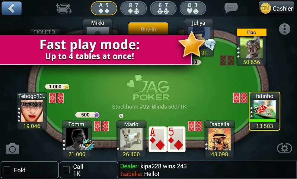 Jag Poker HD (Яг Покер ХД)  [МОД Unlimited Money] Screenshot 2