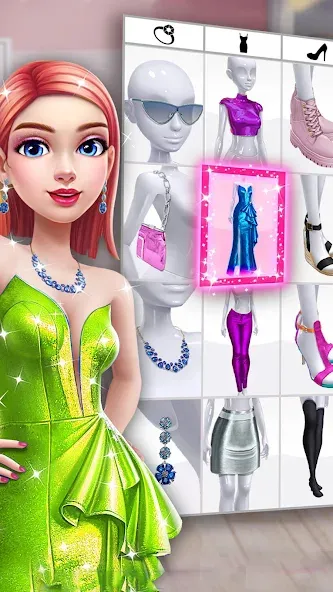 Fashion Makeover Stylist Game  [МОД Много монет] Screenshot 1