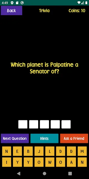 Quiz For SW Fans (Квиз для фанатов ЗВЗ)  [МОД Бесконечные монеты] Screenshot 1