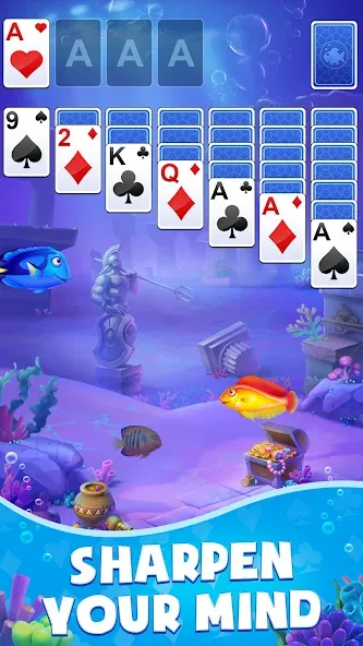 Solitaire: Fish Master (Солитер)  [МОД Бесконечные деньги] Screenshot 2