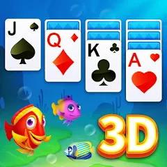 Взломанная Solitaire 3D Fish  [МОД Много денег] - стабильная версия apk на Андроид