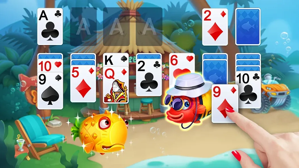 Solitaire  [МОД Бесконечные монеты] Screenshot 1