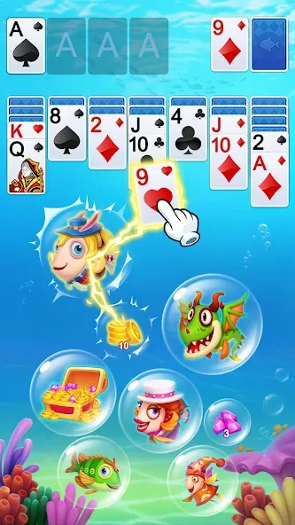 Solitaire  [МОД Бесконечные монеты] Screenshot 5