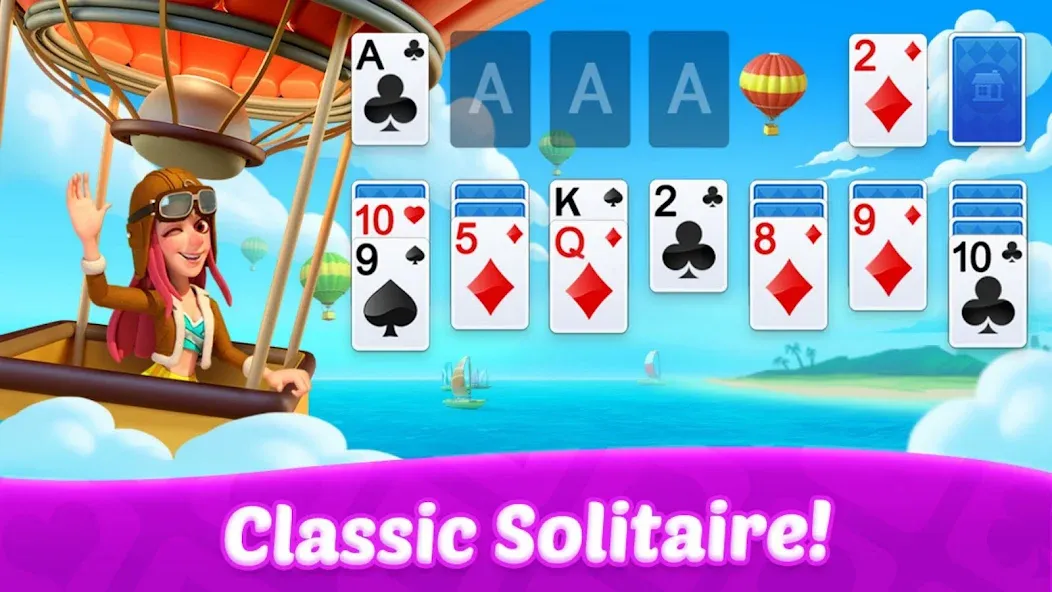 Solitaire: Card Games  [МОД Много монет] Screenshot 2