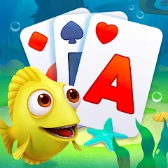 Взломанная Solitaire TriPeaks Fish (Солитер ТриПикс Рыбка)  [МОД Бесконечные деньги] - стабильная версия apk на Андроид