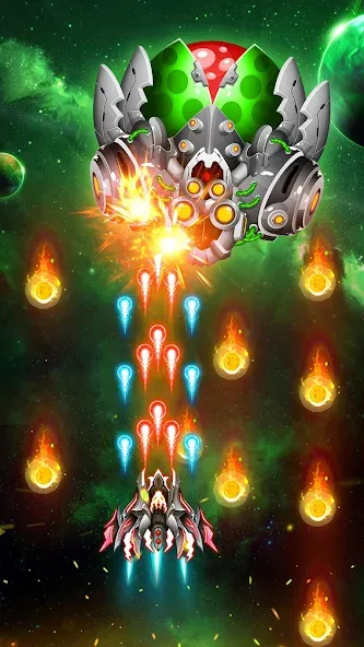 Space Shooter: Galaxy Attack (Спейс шутер)  [МОД Menu] Screenshot 4