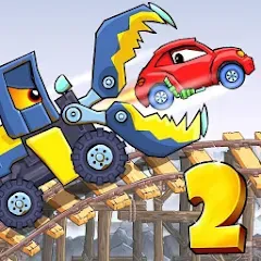 Взлом Car Eats Car 2 - Racing Game (Кар Еатс Кар 2)  [МОД Много монет] - стабильная версия apk на Андроид