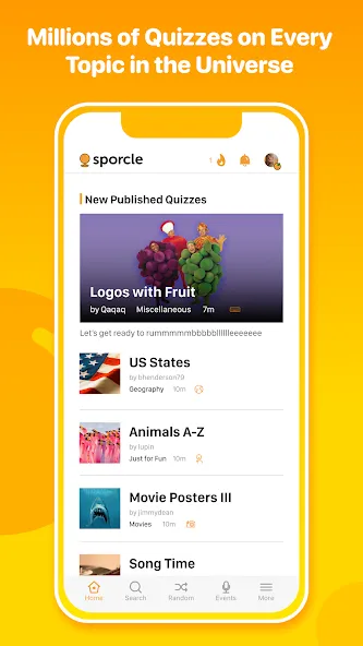 Sporcle (Споркл)  [МОД Все открыто] Screenshot 1