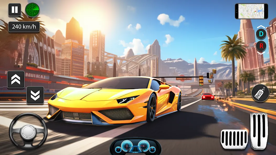 GT Car Stunt : Ramp Car Stunts (ДжиТи Кар Стант)  [МОД Бесконечные монеты] Screenshot 1