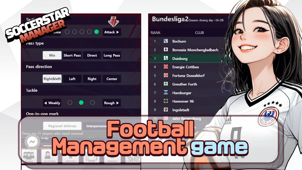 SSM - Football Manager Game (ССМ)  [МОД Unlocked] Screenshot 1