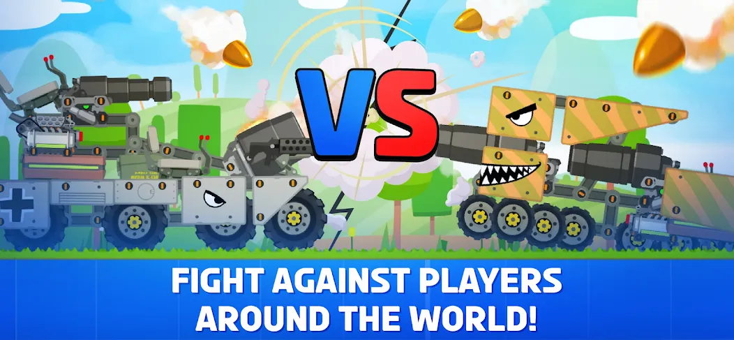 Super Tank Rumble  [МОД Много денег] Screenshot 2