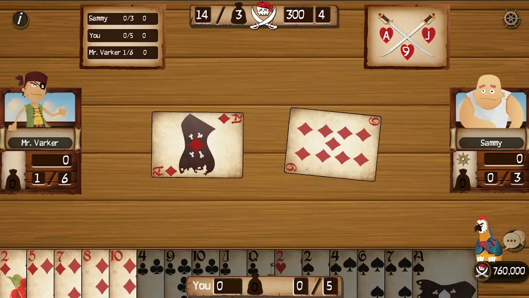 Spades Cutthroat Pirates (Спейдс Каттхроат Пирейтс)  [МОД Все открыто] Screenshot 2