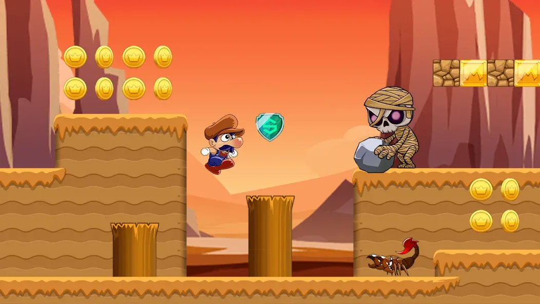 Super Bino Go:Adventure Jungle (Супер Бино Го)  [МОД Menu] Screenshot 2