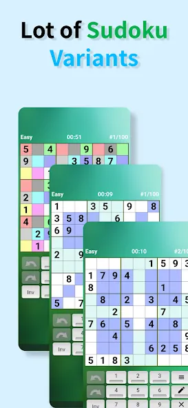 Sudoku offline (Судоку оффлайн)  [МОД Menu] Screenshot 2