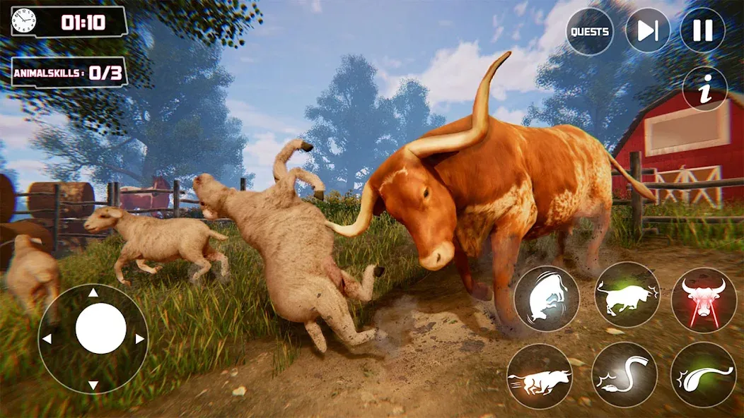 Scary Cow Simulator Rampage (Скари)  [МОД Много монет] Screenshot 1