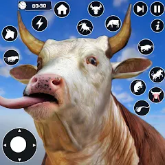 Скачать взломанную Scary Cow Simulator Rampage (Скари)  [МОД Много монет] - последняя версия apk на Андроид