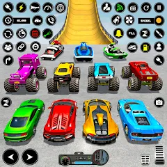 Скачать взломанную Crazy Ramp Car Stunt Master 3D (Крэйзи Рэмп Кар Стант Мастер 3Д)  [МОД Menu] - последняя версия apk на Андроид