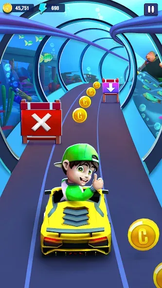 Mini Car Runner - Racing Games (Мини Кар Раннер)  [МОД Бесконечные монеты] Screenshot 4