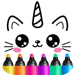 Скачать взлом Drawing for kids! Toddler draw  [МОД Mega Pack] - стабильная версия apk на Андроид