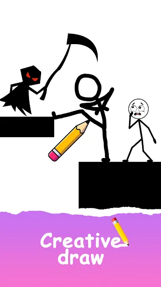 Save The Stick: Draw 2 Save (эйв Зе Стикман)  [МОД Все открыто] Screenshot 1