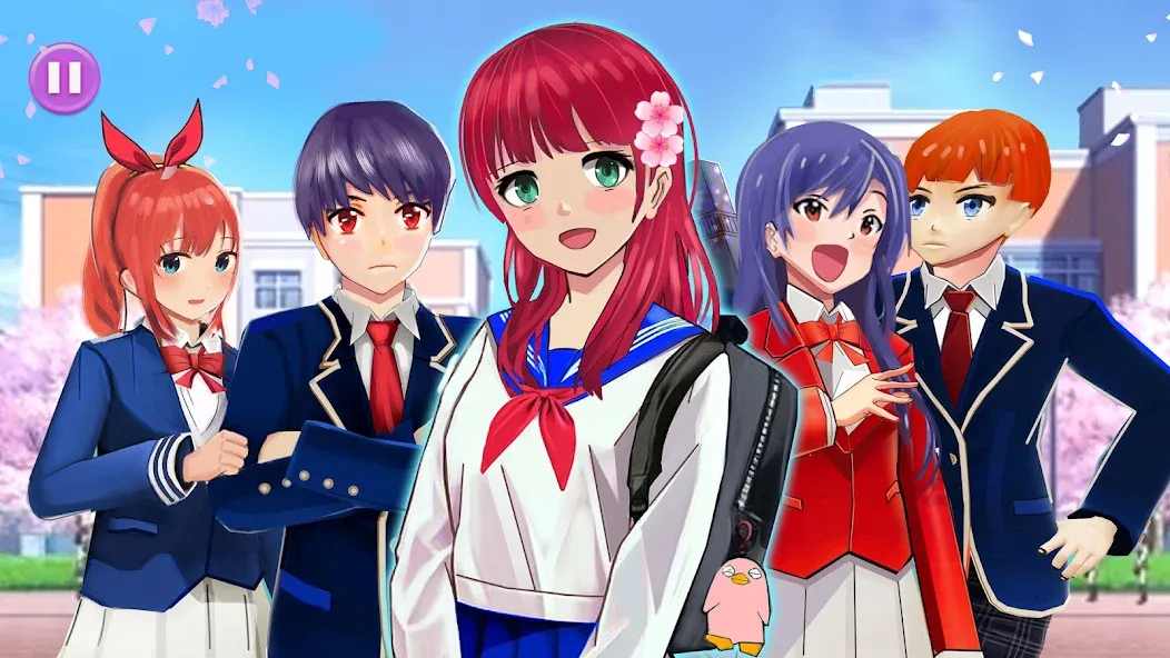 Anime High School Life  [МОД Mega Pack] Screenshot 4