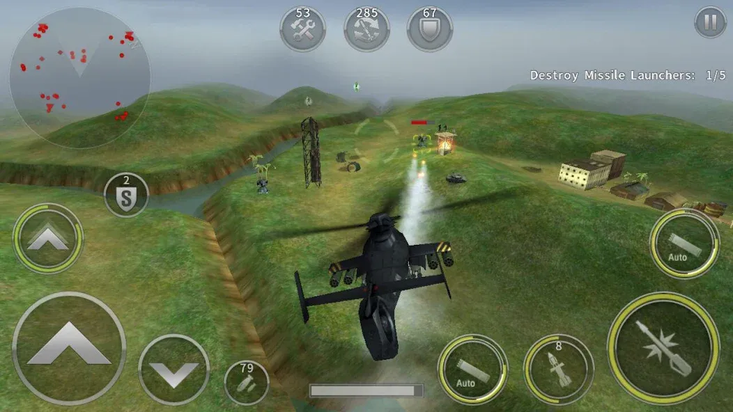 GUNSHIP BATTLE: Helicopter 3D  [МОД Бесконечные монеты] Screenshot 2