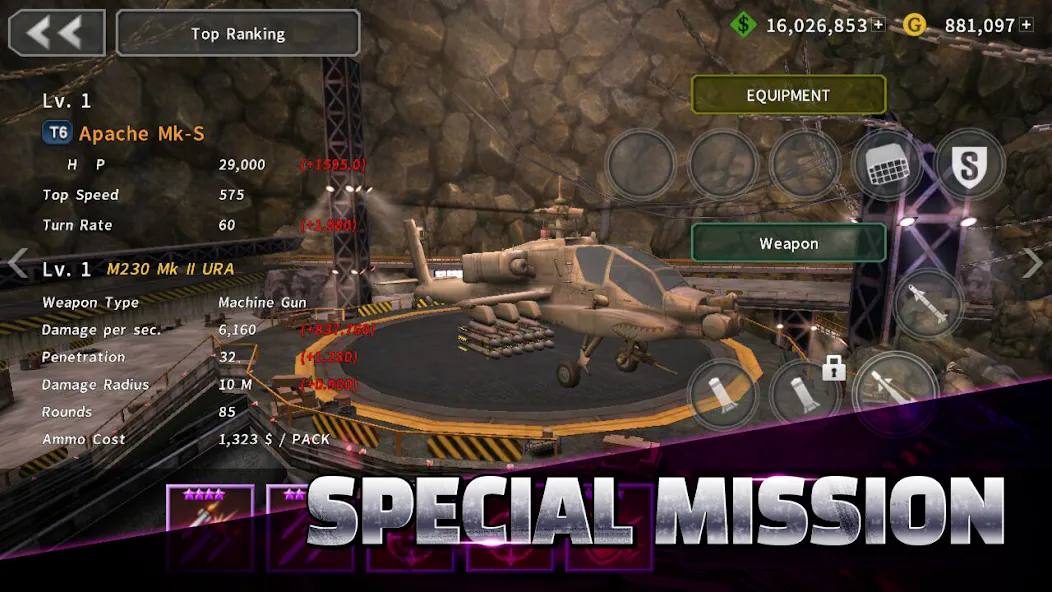 GUNSHIP BATTLE: Helicopter 3D  [МОД Бесконечные монеты] Screenshot 3