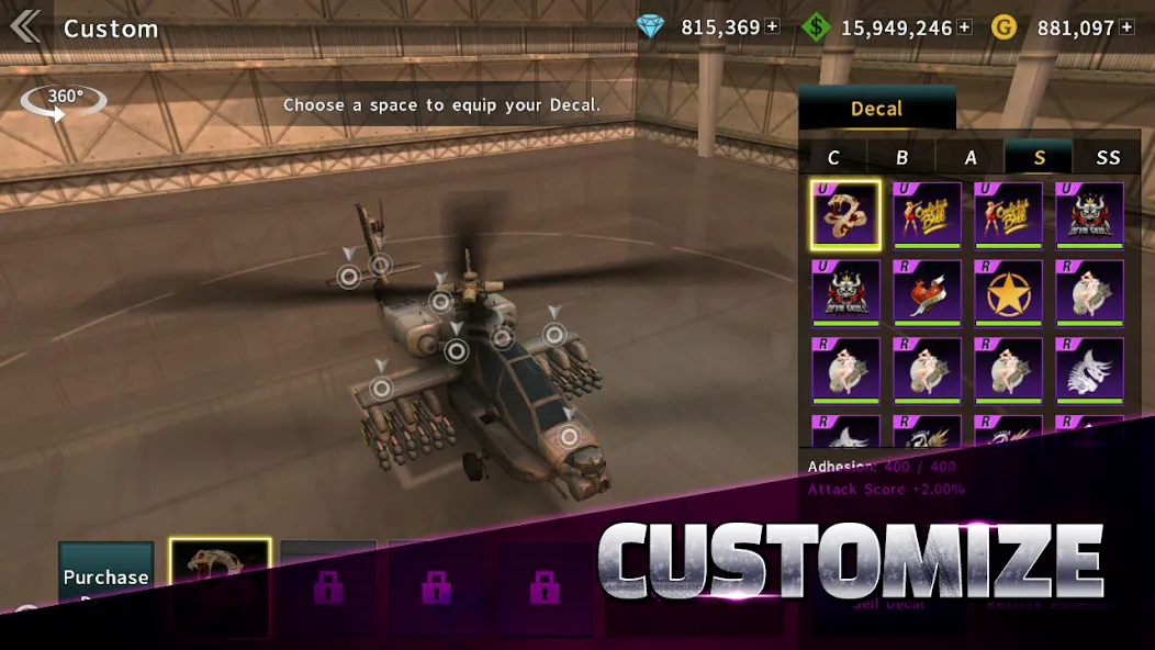 GUNSHIP BATTLE: Helicopter 3D  [МОД Бесконечные монеты] Screenshot 5